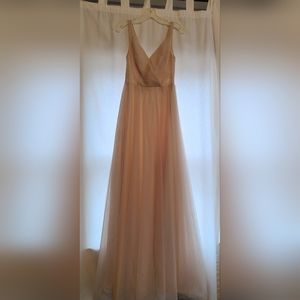 Vera Wang White Ven VW360322/ bridesmaid dress/ champagne colored